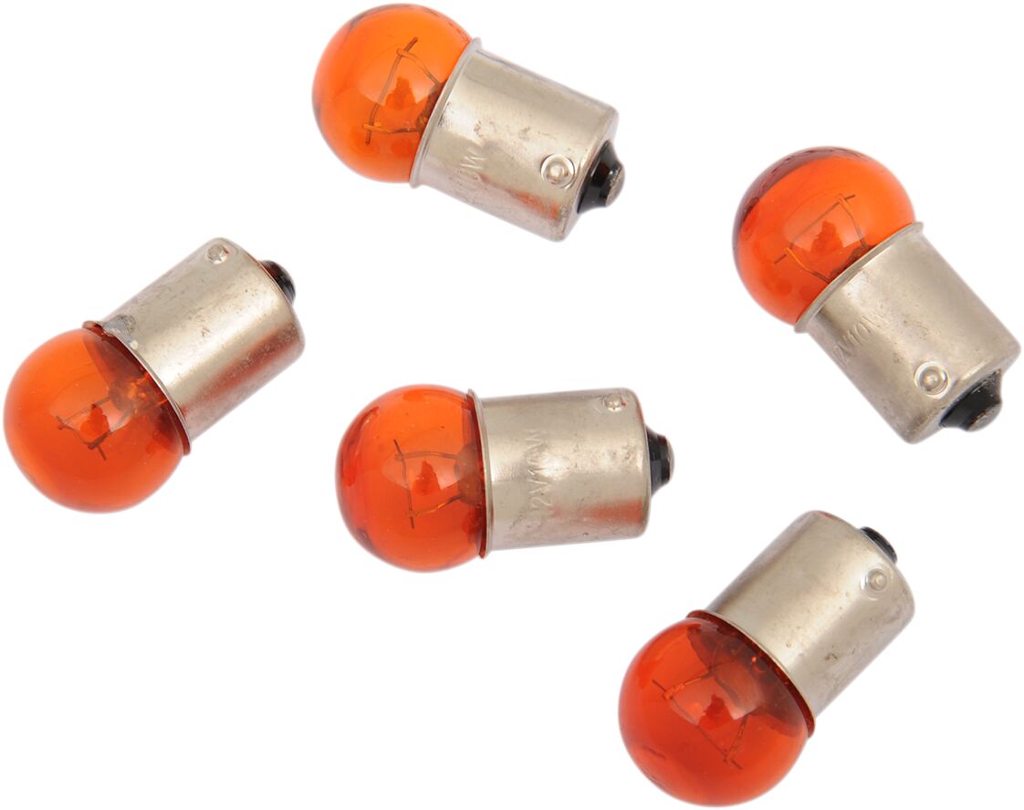 DRAG SPECIALTIES 10W AMBER BULBS 5-PK 20-6589AB-BC202