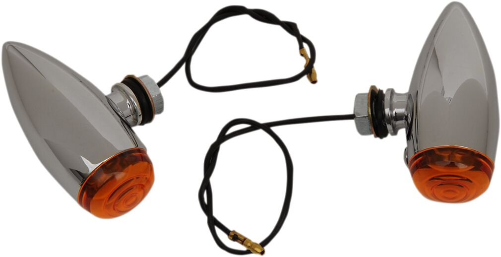 DRAG SPECIALTIES SMOOTH AMBER MARKR LIGHTS 20-6589SA-BC202