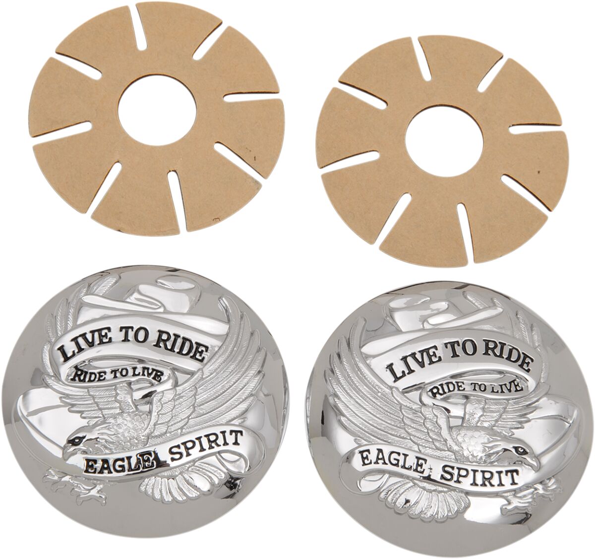 DRAG SPECIALTIES CHR LV-RIDE GAS CAP COVER 03-0025A-BC230